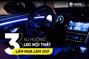 cách lắp đèn led nội thất ô tô