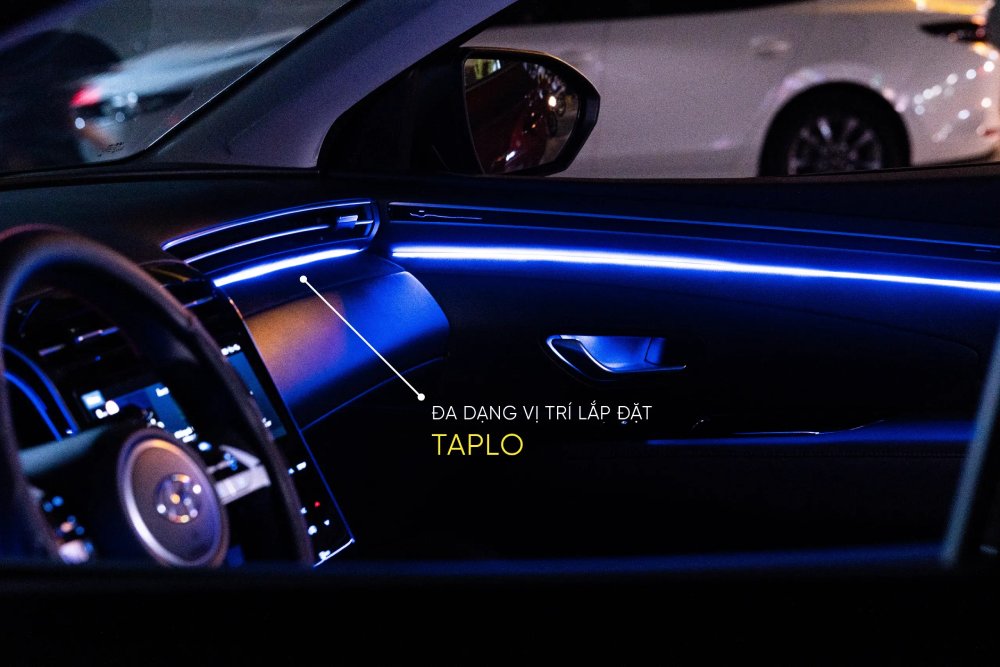 cách lắp led viền nội thất ô tô